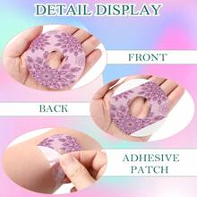 1 Set - 2/9 Waterproof Sensor Cover, Suitable For Libre 2 Adhesive Patch, Breathable Mandala Floral Pre-Cut Cover Sticker, Continuous Protection For Glucose Monitoring - View 3