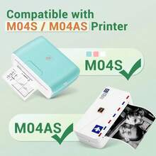 Thermal Paper Rolls, 77x30mm, White, 5/10 Pack,6.5m For Phomemo M03/M03AS/M04S/M04AS Peripage A9/A9S/A9MAX Printers - View 6