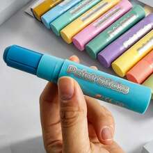 12pcs Macaron Color Twist Washable Quick-Dry Crayons, Smooth Application, Suitable For Children's Drawing, Oil Painting, Classroom Crafts, Home Art Creation And Early Education Painting Supplies - 12 Pcs - View 6