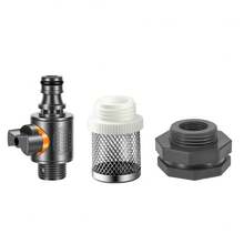 3pcs Rainwater Collection Barrel Connector Kit, Water Bucket Adapter Set, Durable PVC Water Tank Adapter With Valve And Filter, 1/2"-DN15 Threaded Connector, Suitable For Irrigation/Water Storage Barrel - Three-piece Set - View 10