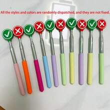New Adjustable Teacher Pointer Pen (Classroom Supplies, All Styles Come In Random Colors), Suitable For Primary And Kindergarten Teachers. Essential Item For The Start Of The School Year/Returning Students Season. Must-Have For Halloween/Christmas. - New Right/Wrong Finger Reading Pointer - View 9