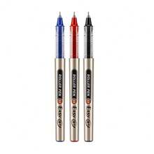 12pcs Direct Liquid Roller Ball Gel Pens, 0.5mm Fine Tip Quick Drying Smooth Writing Pens, Multicolor Black Blue Red, Suitable For Students Office Daily Writing Stationery Supplies - Sets - View 4