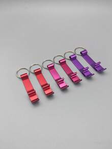 10/6/5/1pc Multifunctional Keychain Bottle Opener, Minimalist Industrial Style, Solid Color Matte Metal Finish, Long Curved One-Piece Design, Integrated Stamped Bottle Opening + Hanging Ring Design, Open Beer And Soda, Portable Key Pendant, Outdoor Portable Tool, Bar And Home Accessory, Promotional Gift, Car Accessory, Kitchen Accessory, Kitchen, Christmas, Camping, Home, Wedding, Halloween - Multicolor - View 22