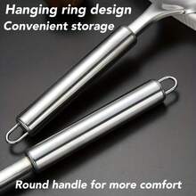 5pcs Stainless Steel Spatula, Soup Ladle, Strainer, Stir-Fry Spoon Set, Cooking Utensils Set, Suitable For Home Stir-Frying, Soup Making, Noodle Scooping, Frying, Cooking, Kitchen Cooking, For Housewives, Cooking Enthusiasts, Renters, Kitchen Cookware, Thickened Stainless Steel Long Handle, Heat-Resistant, Easy To Clean, Durable, Thanksgiving, Christmas, Family Gathering Kitchen Utensils - Multicolor - View 6