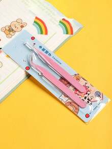 5/1 Set Tweezers, Colorful Scrapbook Stickers And Washi Tape, Multi-Function Stationery Organizer, DIY Diary Photo Album, School Supplies, Back To School Essentials, Suitable For Stickers, Scrapbooking, Eyelash Decoration, Jewelry Making, Model Making And More - A - View 17