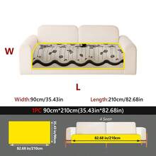 1‑Piece Vintage Floral Jacquard Sofa Pad, Reversible Scalloped Edge Sofa Cover, Anti‑Slip Textured Couch Protector For Farmhouse Living Room Home Decor - Beige - View 11