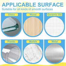 1 Pack 40pcs Transparent Oval Glue Dots, Stretchable Removable Adhesive Dots, Suitable For Crafts, Decor, Wall Decoration - Color Style Randomized - View 6