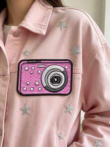 1pc/2pcs/3pcs/4pcs/6pcs/12pcs/ 16pcs Digital Camera Glitter Patch Main Hobby Memorabilia Glitter Appliqie Iron-On - Multicolor - View 4