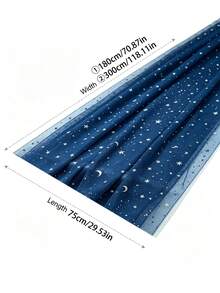 Navy Blue Starry Sky Tulle Fabric, Customizable Cutting, Suitable For Wedding Party Decoration, Multi-Functional Starry Sky Fabric, Can Be Used For Table Decoration, Chair Bows, Backdrop Curtains, Gift Box Packaging, Bridal Shower, Birthday Party Event Decor Supplies - Dark Blue - View 3