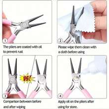 1/3/8pcs Jewelry Making Tools, Jewelry Pliers, Jump Ring Opener, Awl, Ruler, Ring Mandrel, Tweezers, For Jewelry Repair And Jewelry Making, Optional - Tool Set - View 2