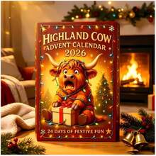 Highland Cow Advent Calendar 2026 3D Handmade Highla, New Year Gift, Birthday Gift, Christmas Gift, Halloween Gift, Perfect Gift, Gift - Multicolor - View 5