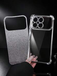 MewTrek Luxury Electroplated Phone Case, Summer New Fashion Silicone Shockproof Protective Soft Shell, Compatible With Iphone, Galaxy, Honor Reno, Unisex, 2026 - Silver - View 5
