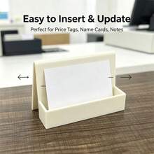 4pcs, Minimalist Single Layer Business Card Holder, Creative Desktop Card Storage Box, Desktop Vertical Triangle Business Card Holder - Set - View 3