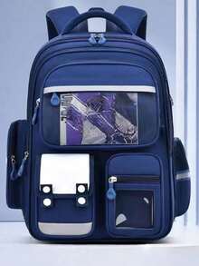 Ransel Penyangga Punggung Ergonomis Baru 2026, Ransel Kapasitas Besar Klasik Modis Minimalis Serbaguna, Ransel Kartun Lucu, Cocok Untuk Liburan, Sekolah, Sebagai Hadiah Untuk Keluarga Dan Teman - MultiWarna - View 6