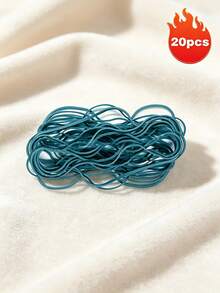 20pcs Large Long Morandi Color Rubber Bands, Multiple Colors, Heavy Duty High Quality Office Supplies, Suitable For Home, Kitchen And Office - A - View 12