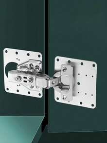 MIBORIL Stainless Steel Cabinet Door Hinge Repair Parts, Suitable For Wardrobe Door Hinge Repair Installation, Furniture Drawer Countertop Hinge Fixing Repair Plate - Silver - View 9