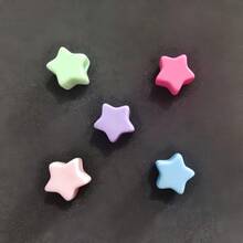 5/10pcs Minimalist Acrylic Spring Color Heart Beads DIY Phone Charm, Keychain, Jewelry Accessories, Holiday Gift - Simple Style Acrylic Spring Color Love Big Hole Beads - View 13