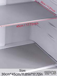 4/8/12pcs Waterproof Small Refrigerator Mat - Moisture-Proof, Non-Slip, Washable And Reusable, EVA Material, Novel Lemon Pattern, Suitable For Small Refrigerators And Kitchen Decor, Refrigerator Mat, Drawer Mat, Shoe Cabinet Mat, Cabinet Mat - View 11