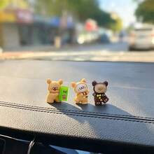 3pcs Creative Cute Puppy Cookie Car Desktop Ornament DIY Car Interior Office Desk Computer Screen Decoration Accessories Holiday Gift - Dog Biscuits - View 7