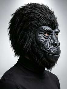 Halloween Gorilla Latex Mask, Halloween Costume Headpiece Suitable For Role Play Parties And Various Themed Events - Chimpanzee - View 2