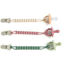 1pc Silicone Baby Bottle Strap Anti‑Lost Chain With Clip Universal Bottle Holder Lanyard For Infant Feeding - Multicolor - View 10