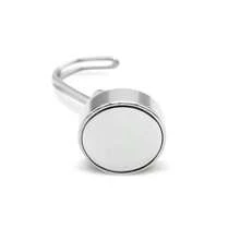 6pcs Magnetic Hooks Heavy Duty Rotating No-Drill Mount Door Kitchen Refrigerator Metal Neodymium Strong Adhesive Wall Hanging Organizer Storage Solution Ideal For Home Office Garage Closet Bedroom Bathroom Pantry Organization - View 6