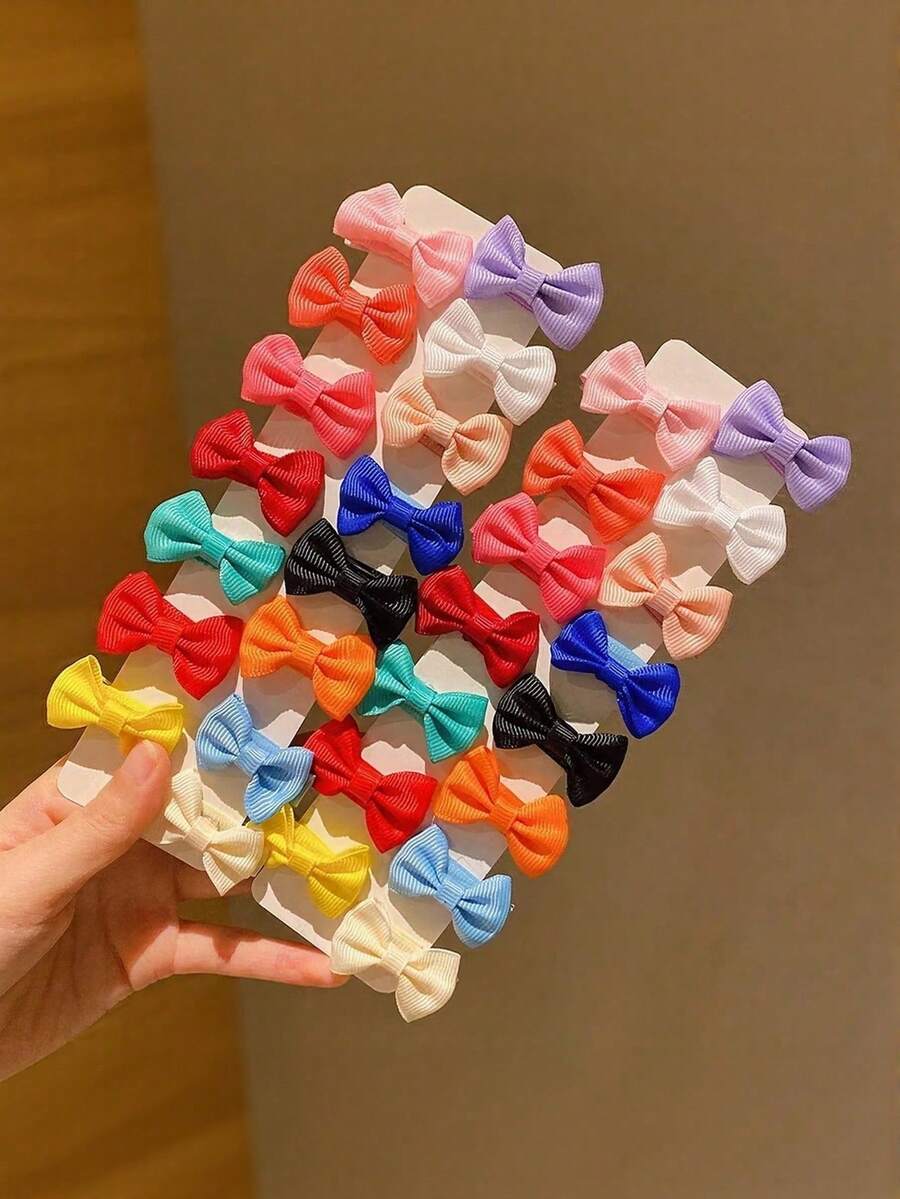 20_40pcs Mixed Color Butterfly Hair Clips, Cute Korean Style Fashion Hair Accessories, Suitable For Daily Wear, Back To School Season - Multicolor - View 1