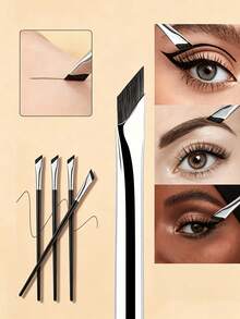 10pcs/5pcs/1pc Professional Eyeliner Brush Set, Makeup Brush Set, Professional Makeup Tools, Makeup Gift, Beginner Makeup Tools, Compact And Portable, Travel Essential, Holiday Gift, Gift For Mother, Gift For Girlfriend, Halloween Gift, Christmas Gift - Eyeliner Brush Set - View 4