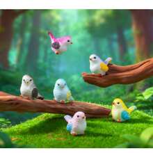 2/12/24 Pcs Cute Cartoon Mini Colorful Resin Bird Micro Landscape Decor, Home Desktop Decoration Gift, Spring Garden Decor, Suitable For Outdoor Yard And Garden, Random Color - Little Bird - View 4