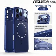 ASUS Phone Case Compatible With Iphone 17 Pro Max / IPhone 17 17Pro / IPhone 18 Pro / 18Pro Max, Full Coverage Design, Lens Protection Film, Magnetic Charging Support, Integrated Matte Texture, Lightweight Anti-Drop Phone Case, Champagne / Deep Blue / Orange Available - Blue - View 12