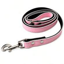 1pc Fashionable Cute Rhinestone Pet Collar, Genuine Leather Exquisite Beautiful Dog Cat Collar, Adjustable Pet Collar Cat Dog Universal Ins Style Pet Collar Leash Set - Multicolor - View 8