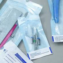 10Pcs Self‑Sealing Sterilization Pouches, Disposable Cleaning Sterilization Bags For Steel Nail Tools, Nail Tech Supplies - Multicolor - View 7
