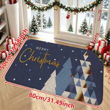1/2/3pcs Christmas Theme Kitchen Rug, Flannel Kitchen Rug, Comfortable Soft Absorbent Non-Slip Machine Washable With Anti-Slip Backing, Multi-Functional Home Floor Mat Suitable For Doorway, Living Room, Bedroom, Kitchen, Dining Room, Bathroom, Laundry Room, Patio, Entryway, Christmas Holiday Decoration Mat - Multicolor - View 14