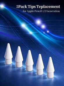 5/10/20pcs White Touch Pen Replacement Tips For Apple Pencil 1st And 2nd Generation, Spare Replacement Tips, Pen Accessories - White - View 13