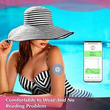 1 Box - 2/6/10pcs Adhesive Patches For Libre 2 Sensor, Mandala Floral CGM Patch Waterproof CGM Cover Sweat-Proof Colorful Sensor Blood Glucose Monitoring Protective Cover Detachable Strap - View 4