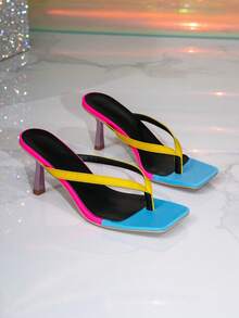 Yellow, Black, Blue, and Rose Pink Color Block