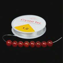 1 Roll 0.5-1.0mm Transparent Elastic String For DIY Beading, Jewelry Making, Handmade Crafts, Perfect For Stringing Crystal Beads, Agate Jade Bracelets - Multicolor - View 11