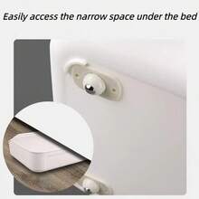 4pcs Adhesive Caster Wheels, Universal Swivel Wheels For Storage Box Bottom - A - View 2
