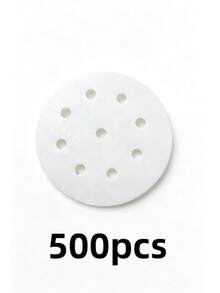 500/100/1pc Mini Perforated Non-Stick Round Air Fryer Baking Paper, Bamboo Steamer Liner, White Non-Stick, 4 Inch Perforated - Multicolor - View 11