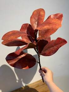 1件人造葉片植物裝飾，適用於居家、辦公桌，情人節禮物 - 彩色 - 查看 12