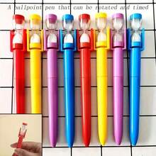 2PCS Rotating Ballpoint Pen - Random Color - 360° Rotatable, Smooth Writing, Relaxing Design, Time Timer, Rotating Ink Core, Reusable, Perfect For Office Holiday Gift, Student Creative Stationery - A - View 2