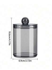 Dispenser Tempat Cotton Bud, Cocok untuk Cotton Bud dan Tusuk Gigi - Set Toples Apotek Plastik Hitam 10 Oz, Cocok untuk Penyimpanan dan Pengorganisasian Kamar Mandi, Kotak Penyimpanan Rias Wajah - Beraneka warna - View 11