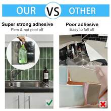 Self-Adhesive Anti-Splash Wall Tile, 12*12 Inch Green Marble Strip Self-Adhesive Wall Tile, Glossy Waterproof Oil-Resistant Removable Mosaic Tile Sticker, 2D Textured Decorative Wall Sticker, Suitable For Kitchen, Bathroom, RV, Laundry Room Wall Decoration - Dark Green Large Size - View 7