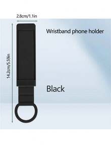 Push‑Pull Phone Wrist Strap Holder, Universal Adhesive Back‑Clip Phone Grip Stand, Retractable Lazy Phone Support Buckle, Portable Anti‑Drop Anti‑Slip Phone Ring Bracket For All Smartphones - One Size Fits All - View 14