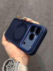 VOUVI 鑽石鏡頭磨砂防震手機殼，相容 iPhone 18 17 16 15 14 13 12 11 Pro Max，相容 17 Air 16 15 14 Plus，中性高級手機殼配件 - 深藍色 - 查看 33