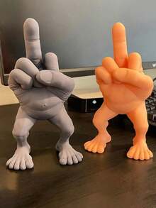 2/1pc New(Large Size) Creative Fun Finger Legs, Resin Crafted Desktop Decoration, Party Dolls, Teasing Toys, Desktop Decorations, Display Cabinet Collectibles - Multi-color a - View 3
