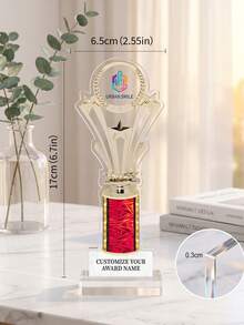 1 buah Piala dengan Logo dan Teks Kustom, Piala Penghargaan Kustom untuk Kompetisi Olahraga, Hadiah Kelas, Upacara Perusahaan, Hadiah Pesta, Piala Penghargaan Kenang-kenangan dengan Plakat Nama Kustom untuk Hadiah - MultiWarna - View 6