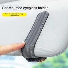 1pc Car Fashion Glasses Holder Premium Design Unisex Car Interior Sun Visor Storage Clip Fashion Glasses Storage Rack - A - View 6
