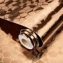 Rose Gold Metallic Wallpaper Peel And Stick Acoustic Wall Panels - Rose Gold - View 1