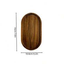 Oval Wooden Tray, Multi-Functional Wooden Plate, Kitchen Essential, Stackable Wooden Snack Plate, Autumn Decor, Suitable For Displaying Desserts, Cookies, Cheese, Fruit, Nuts. Perfect For Breakfast, Afternoon Tea Parties And Picnics - Brown - View 9